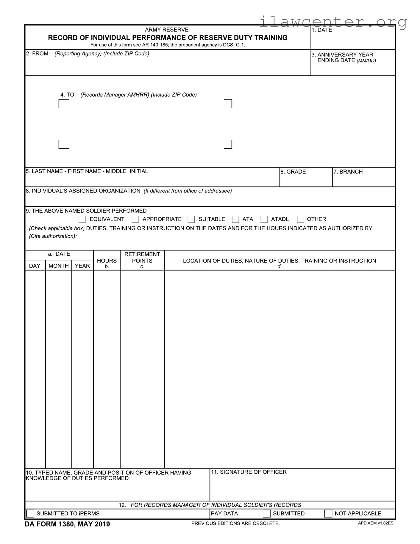 Da 1380 PDF Template