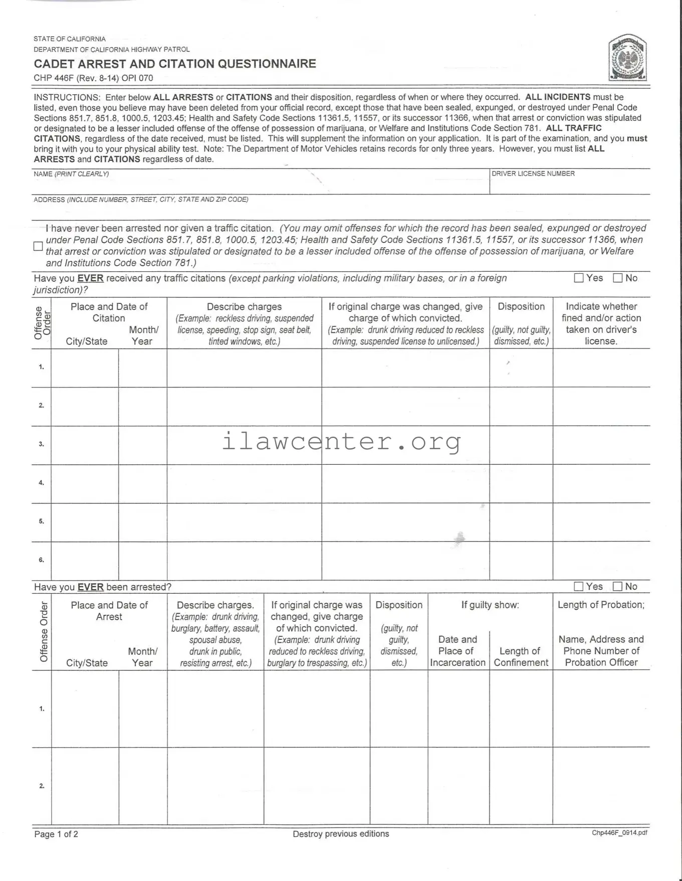Chp 446F PDF Template