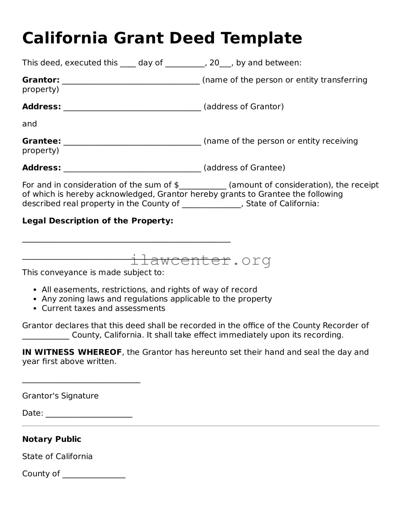 Attorney-Verified  Deed Document for California