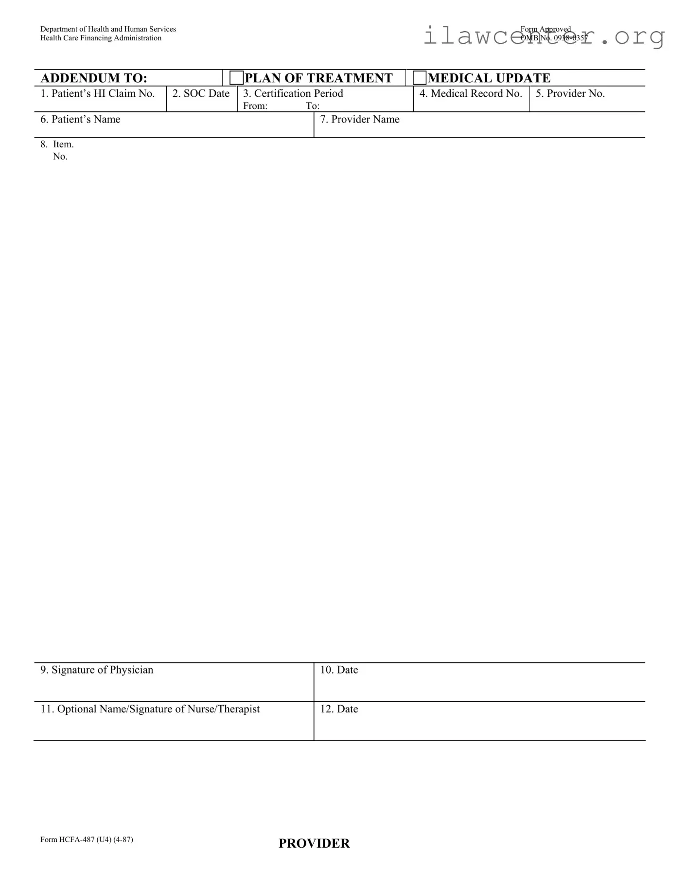 Hcfa 487 PDF Template