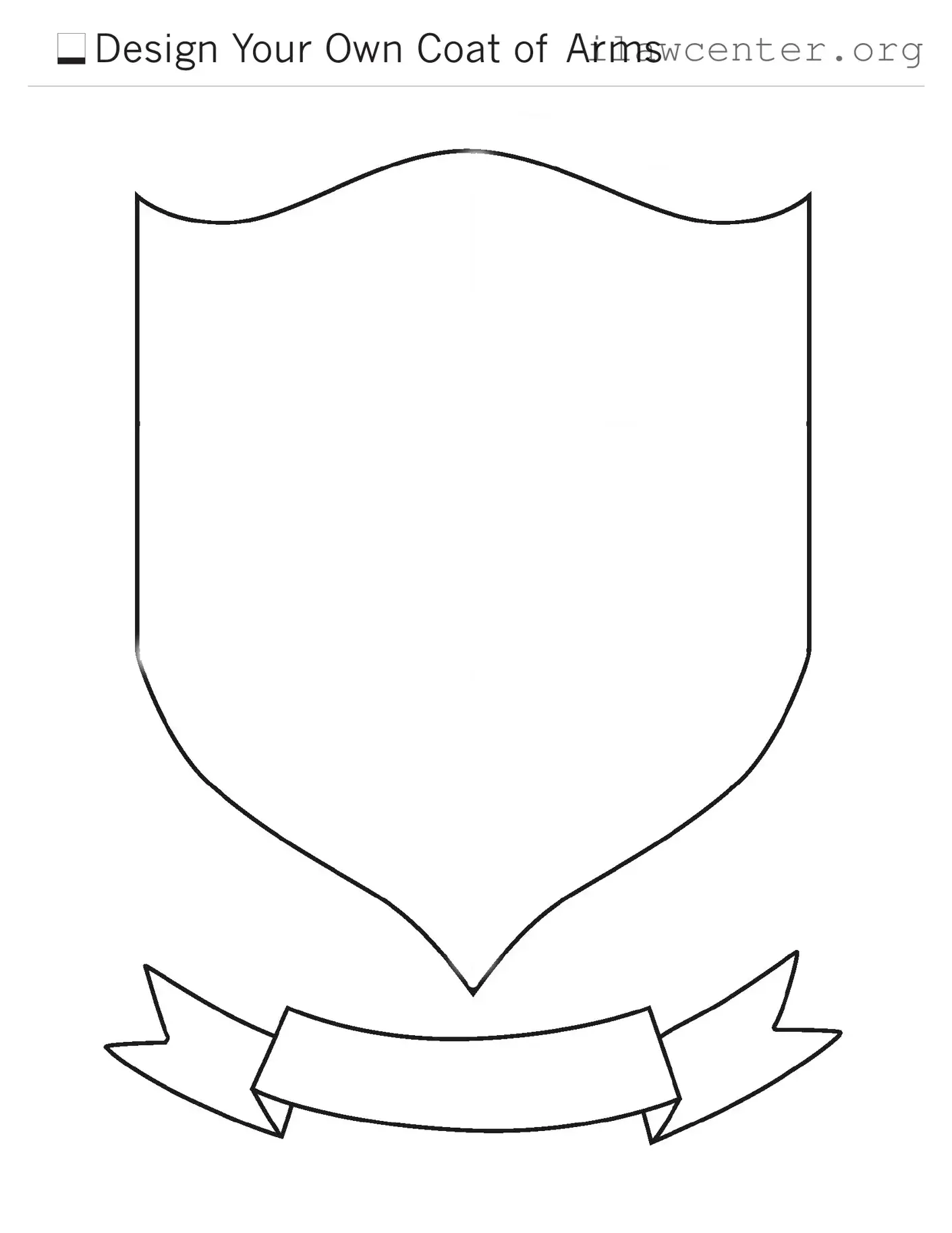 Coat Of Arms PDF Template