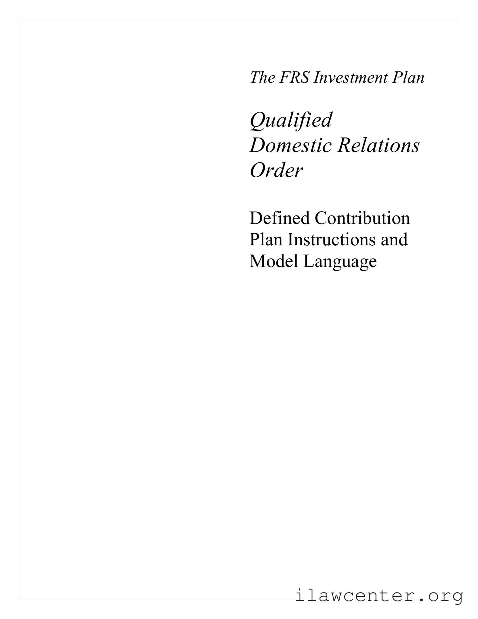 Qdro PDF Template