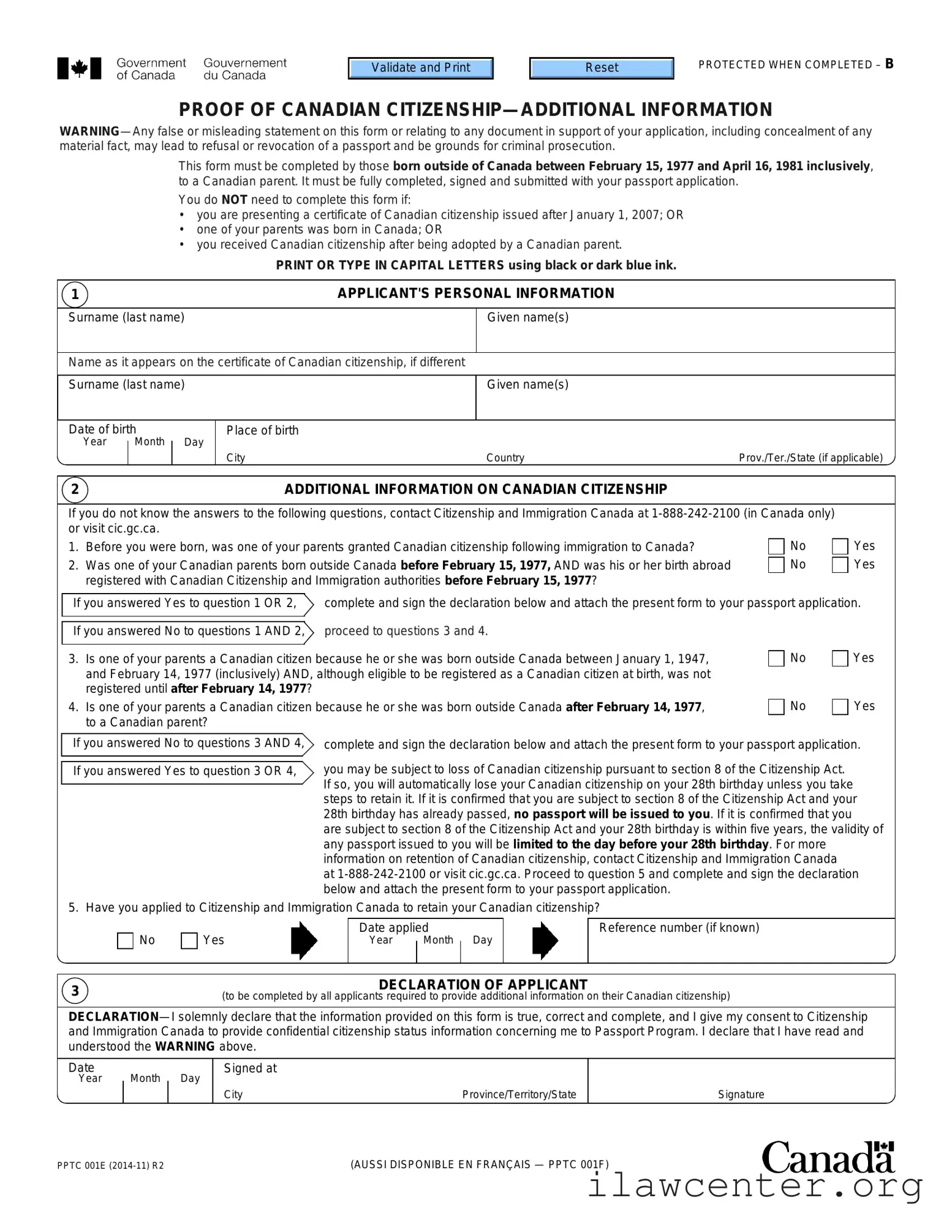 Pptc 001 PDF Template