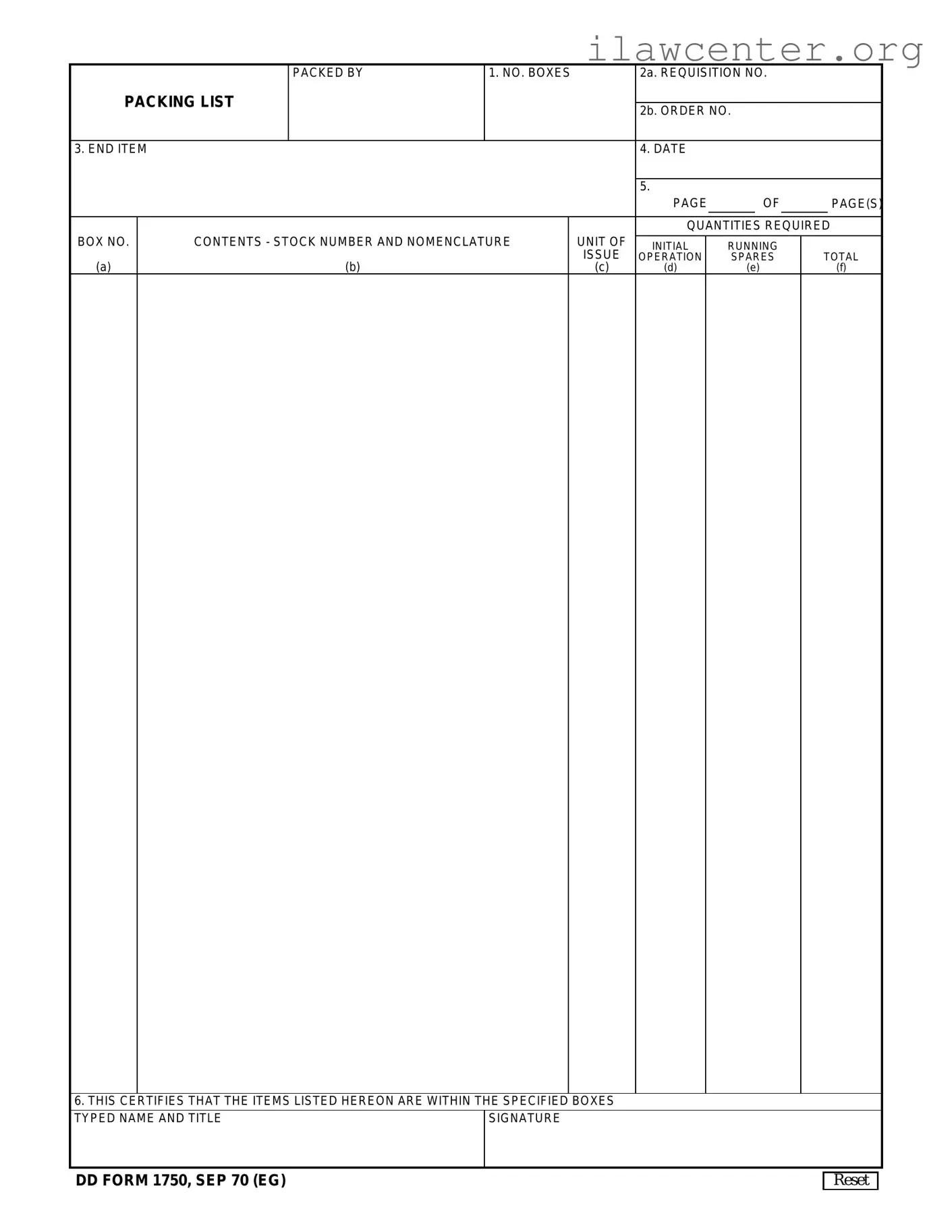 Dd 1750 PDF Template