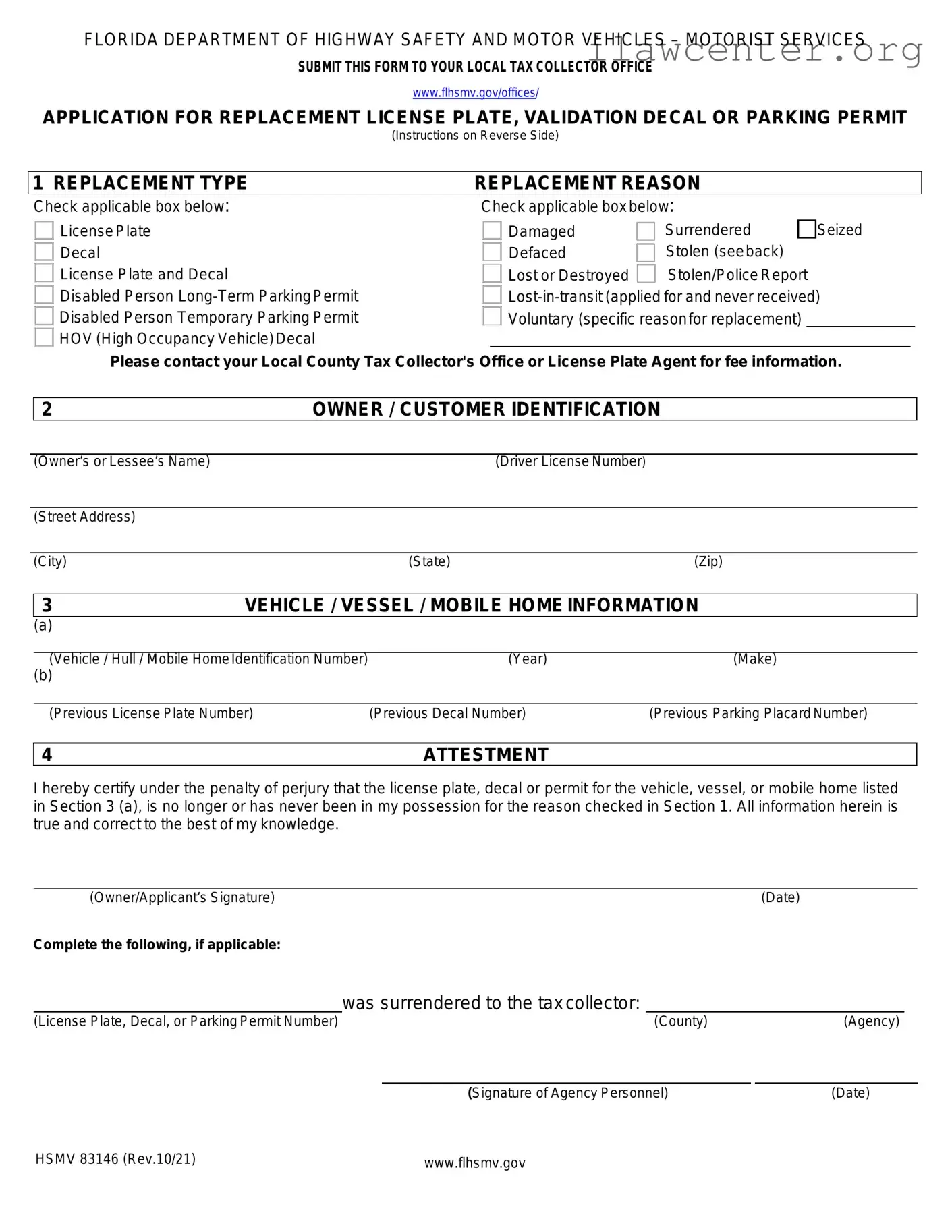 Hsmv 83146 PDF Template