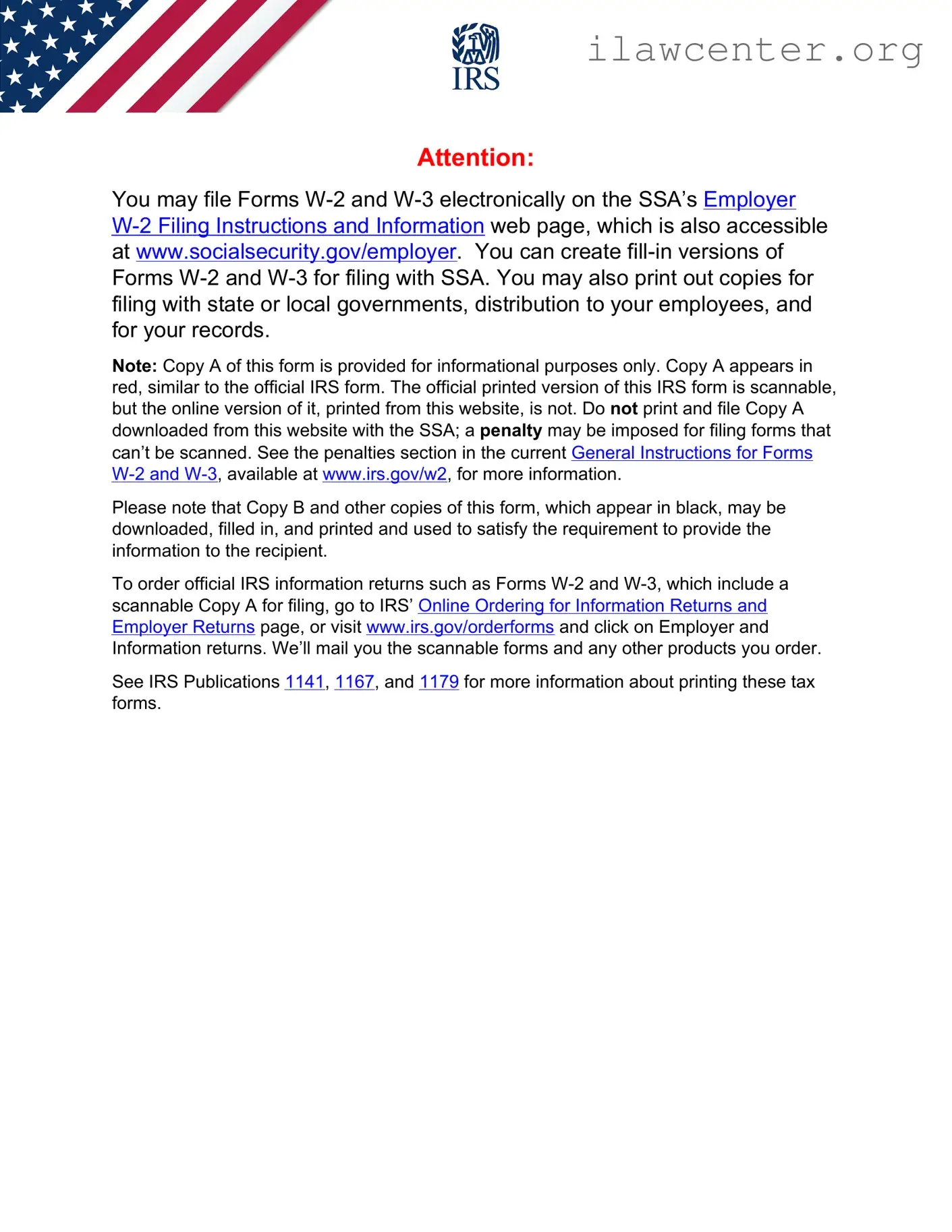 IRS W-2 PDF Template