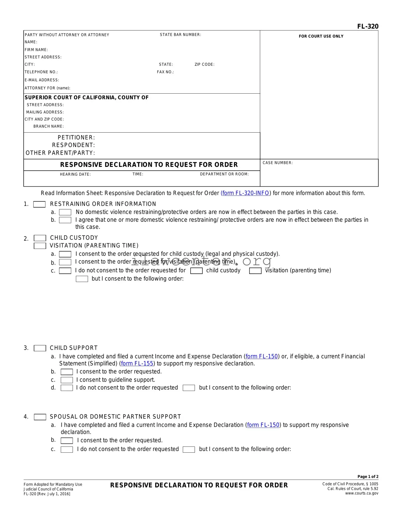 Fl 320 PDF Template