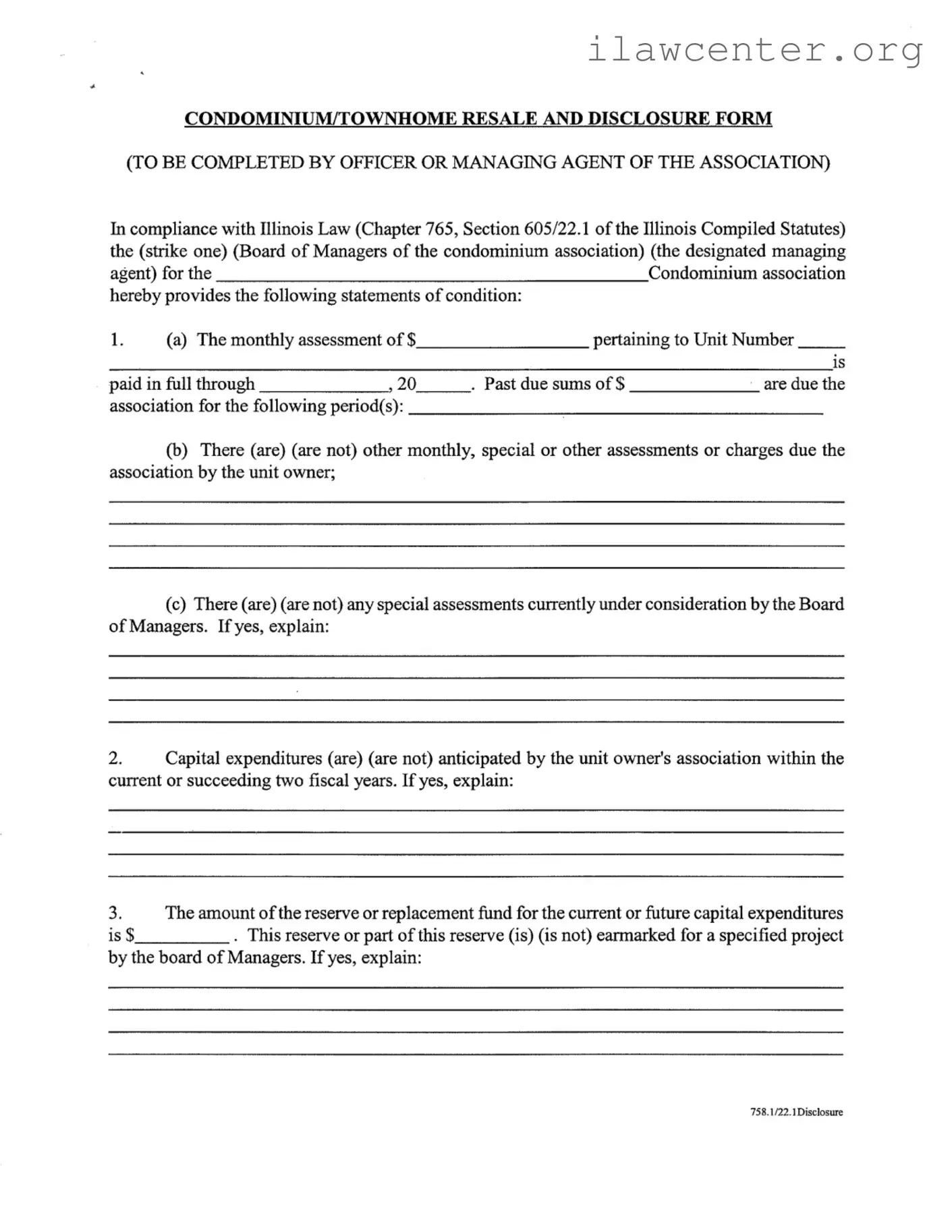 Act 221 Disclosure PDF Template