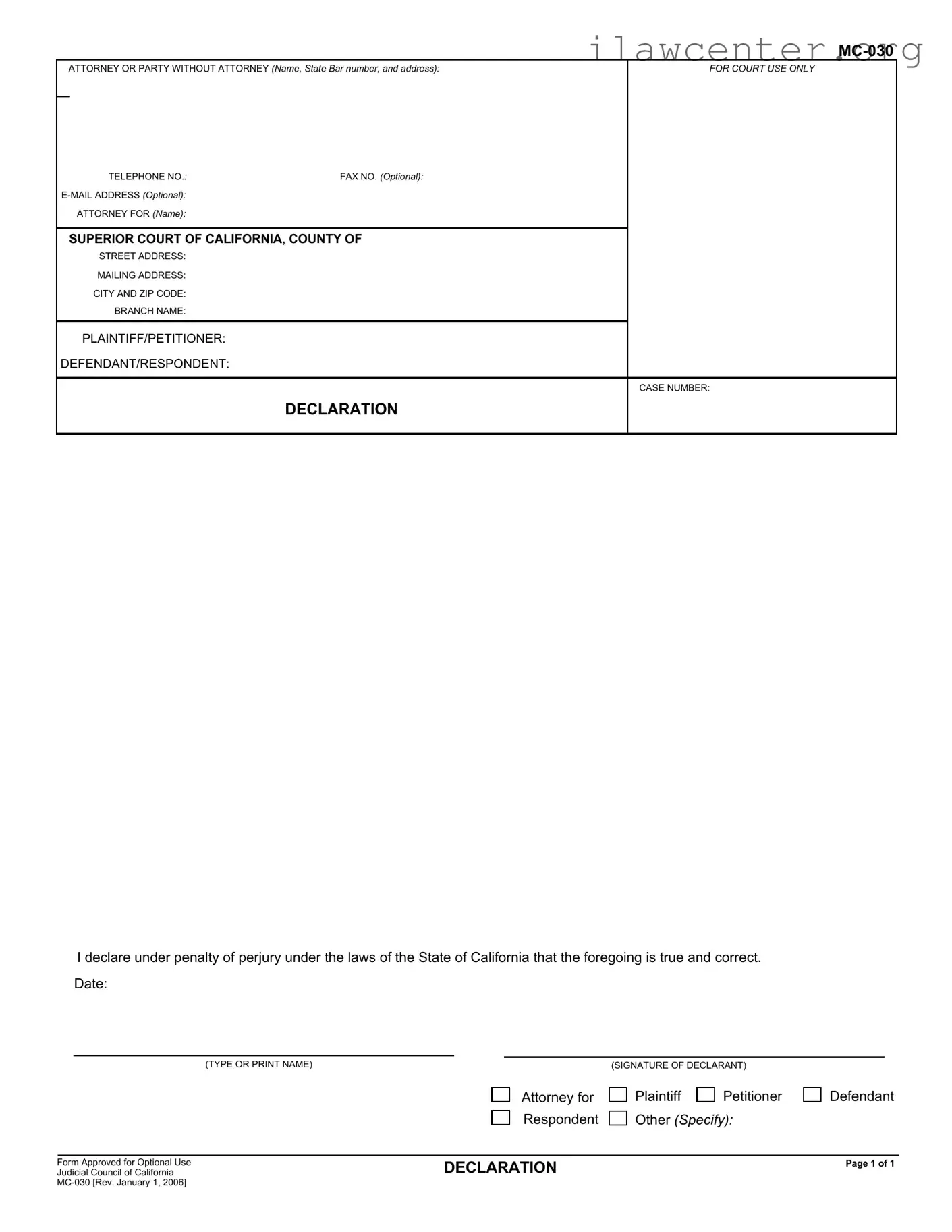 Mc 030 PDF Template