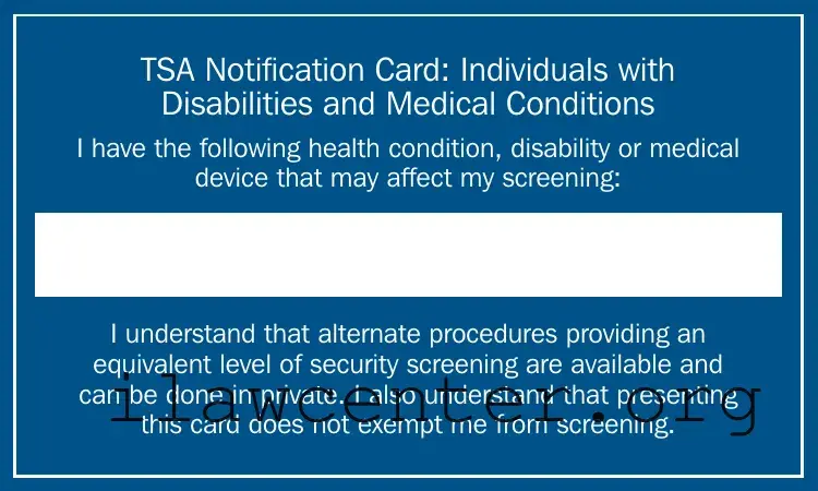 Tsa Notification Card PDF Template