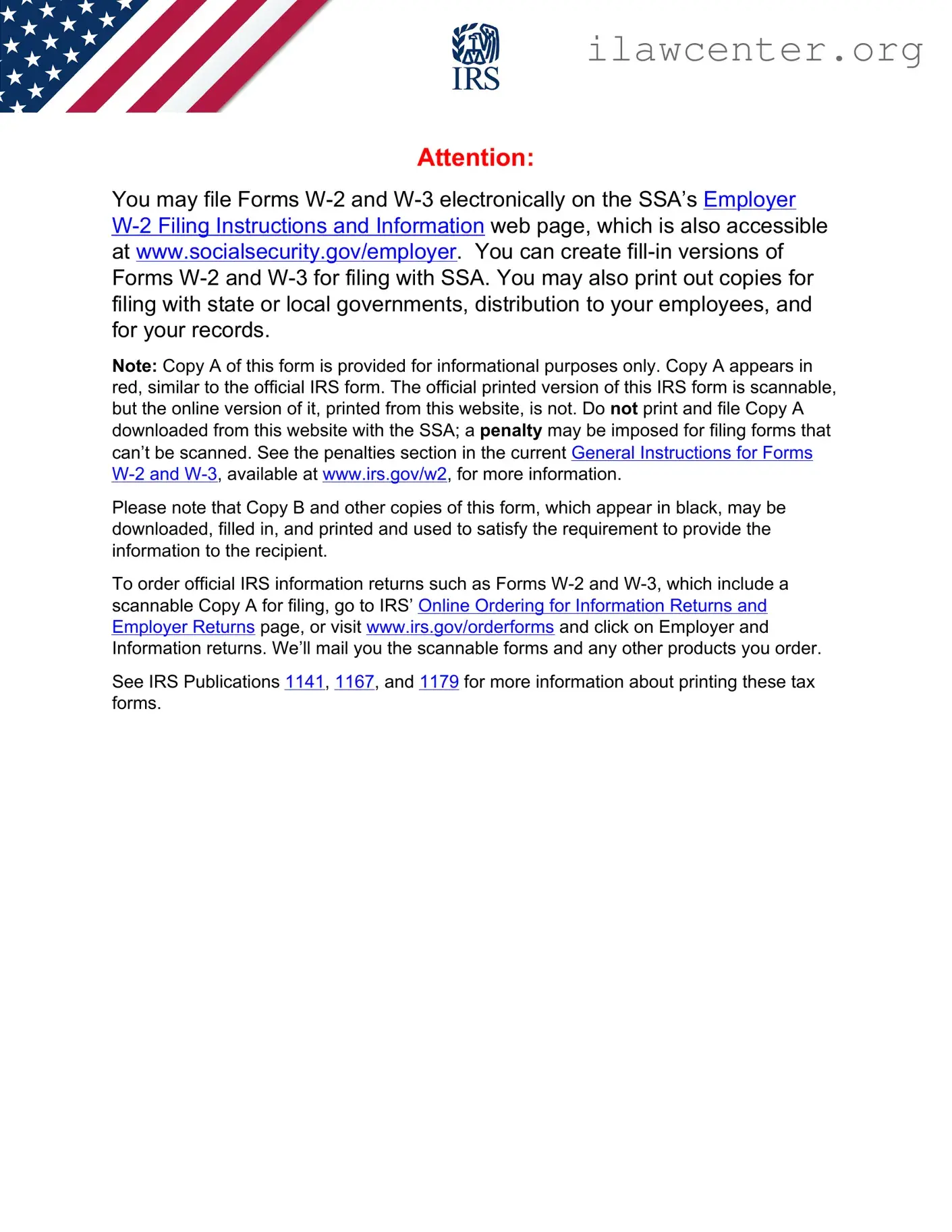 IRS W-3 PDF Template